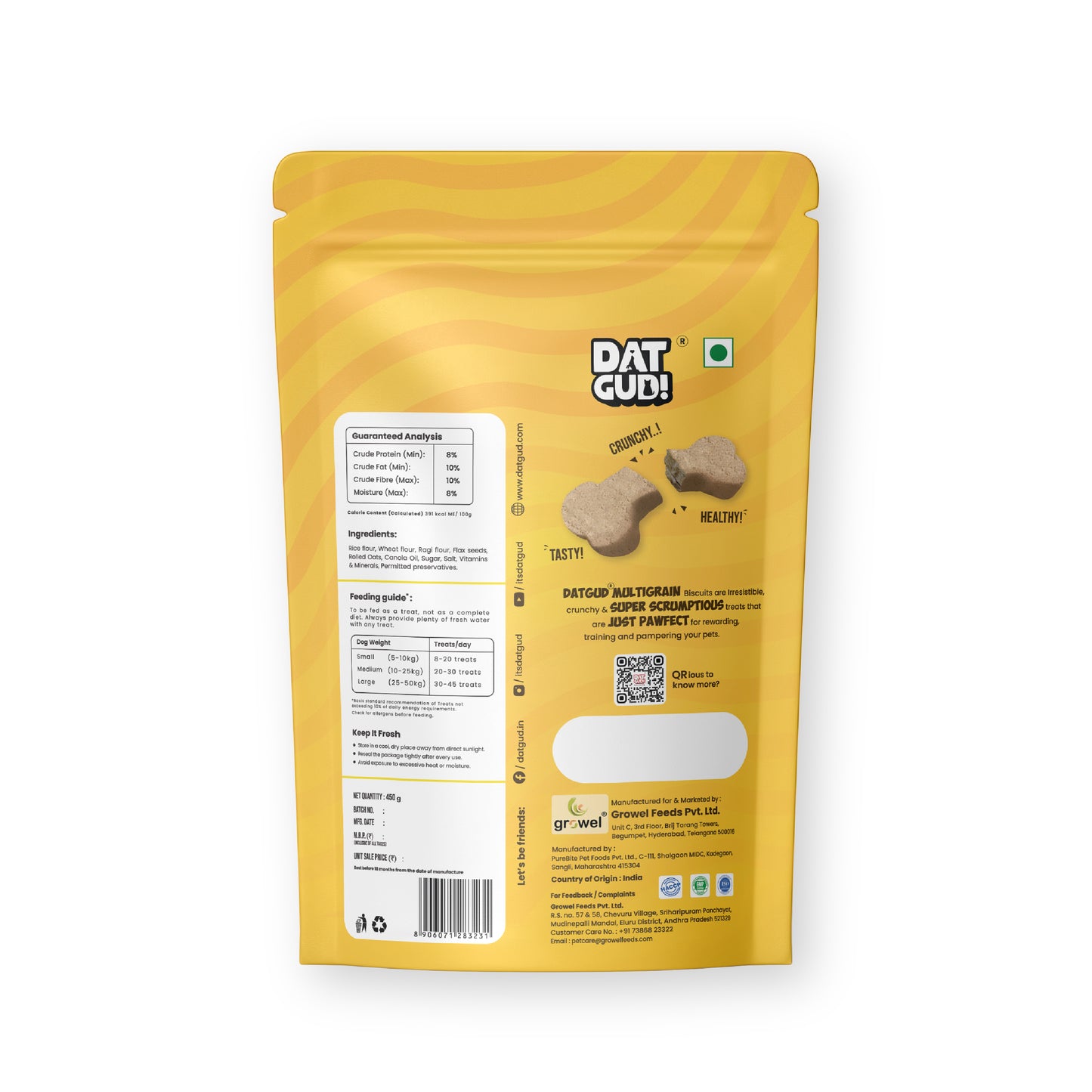 DatGud Multigrain Dog Biscuits