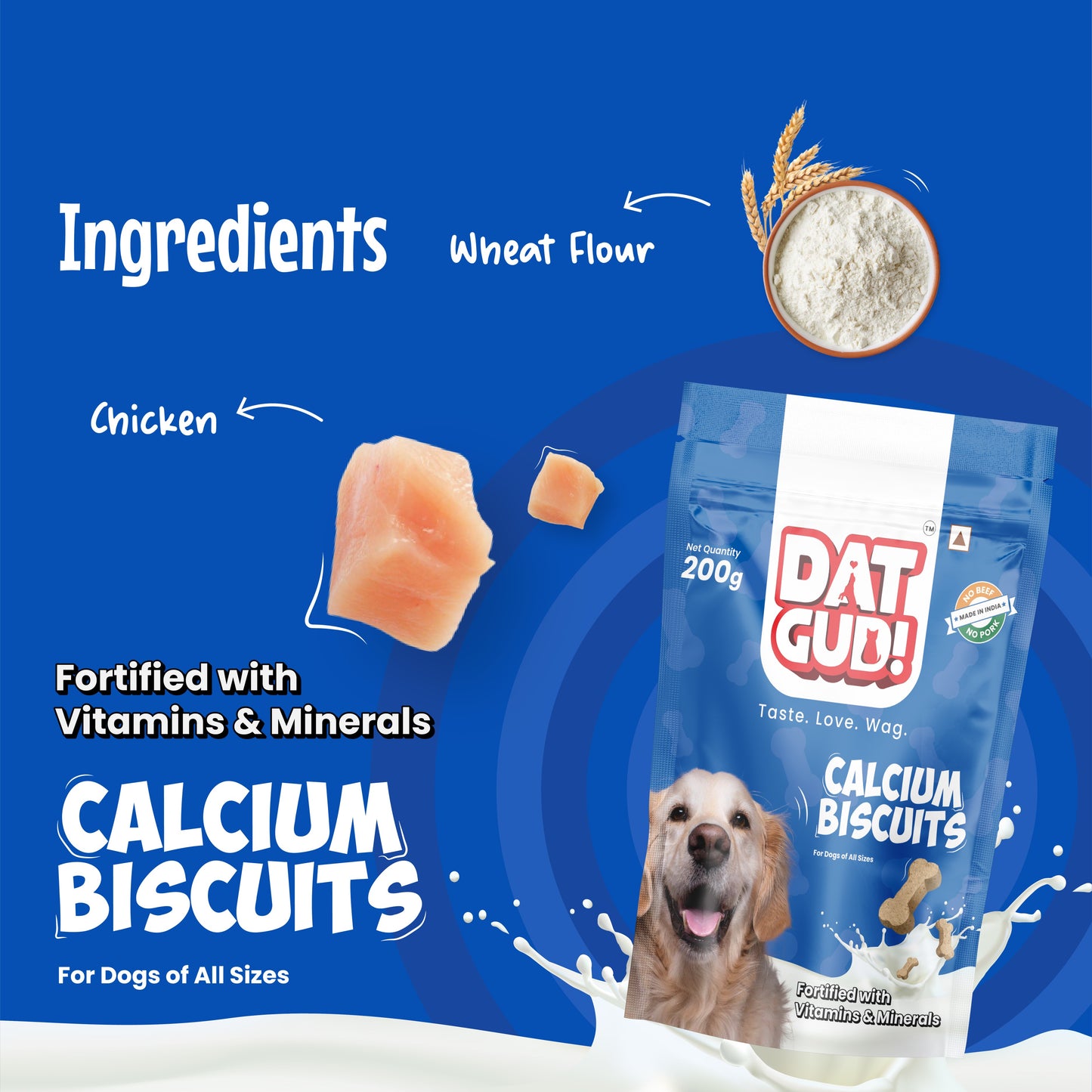 DatGud Calcium Dog Biscuits