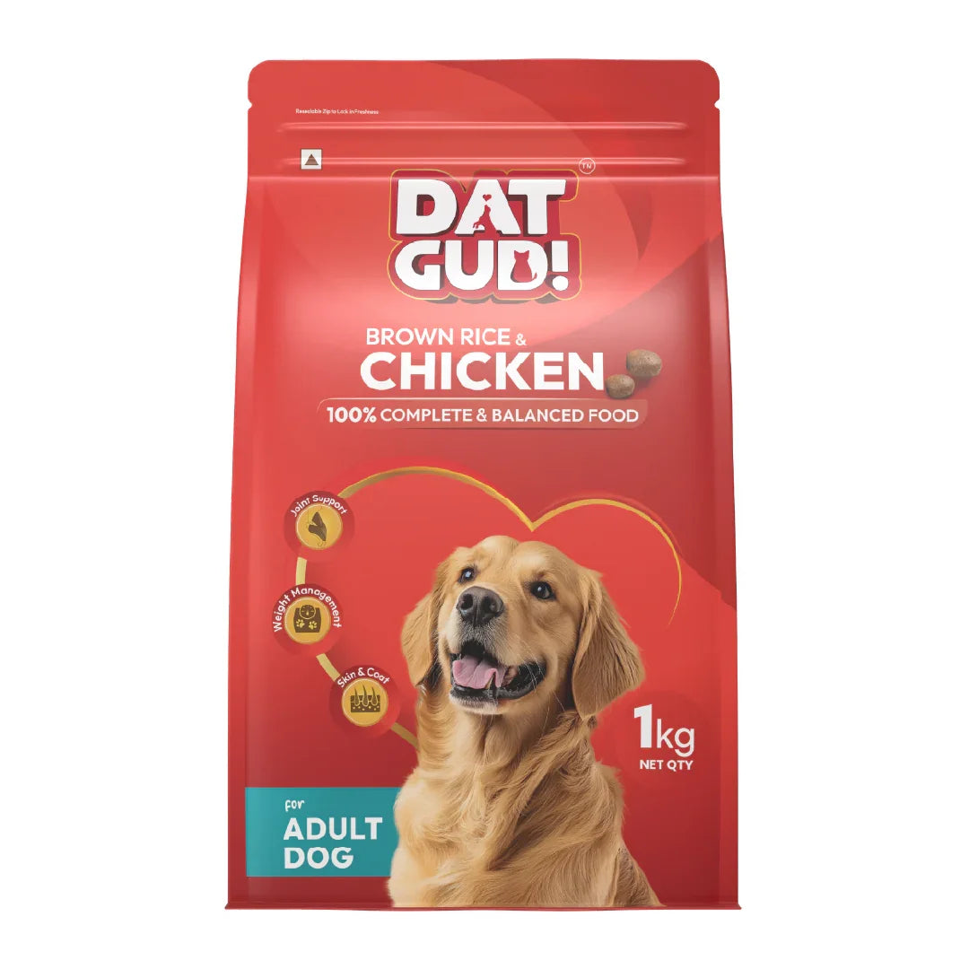 DatGud Brown Rice & Chicken, Adult Dry Dog Food