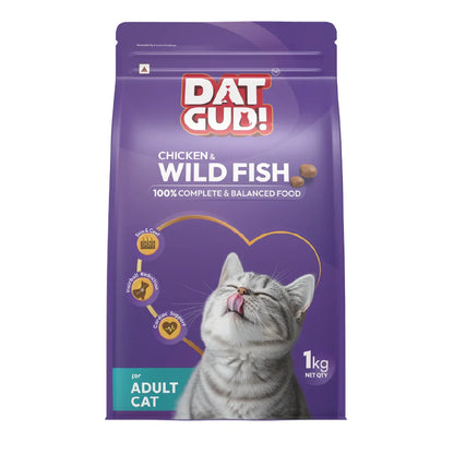 DatGud Chicken & Wild Fish, Adult Dry Cat Food
