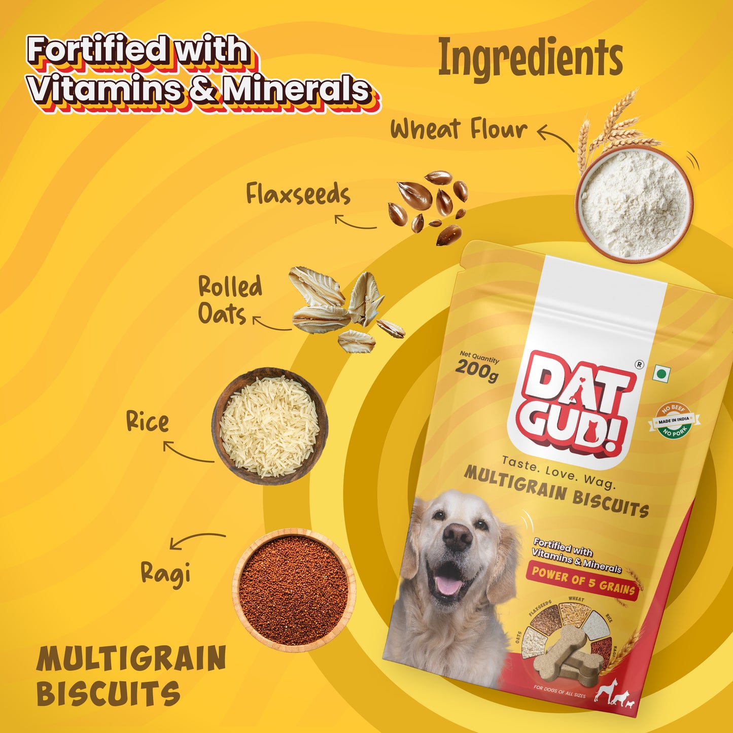 DatGud Multigrain Dog Biscuits