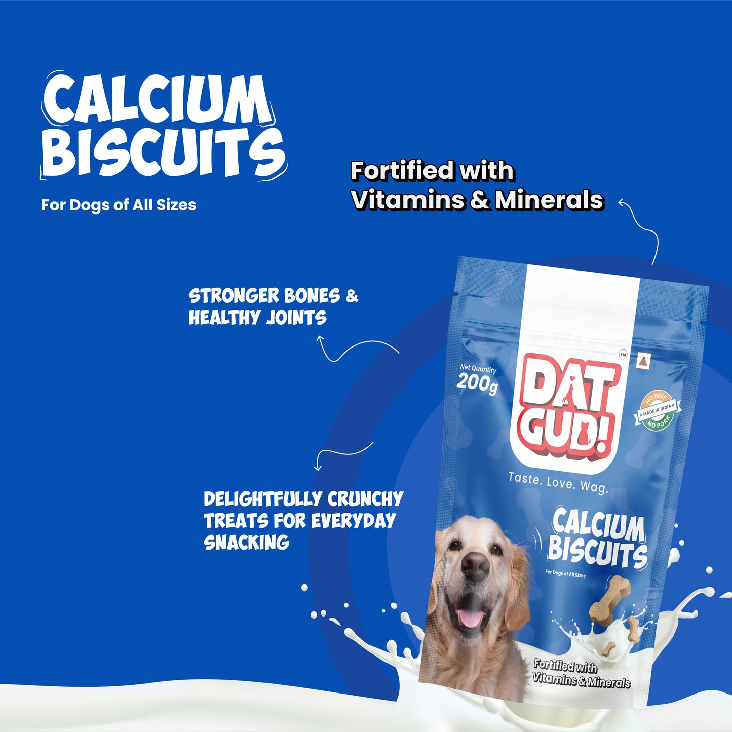 DatGud Calcium Dog Biscuits