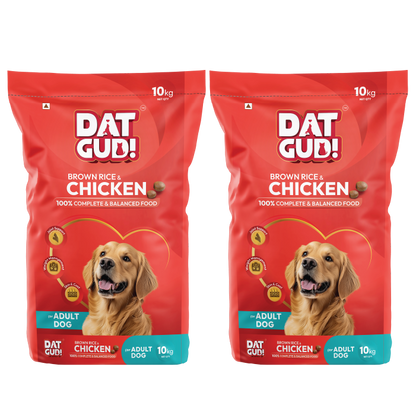 DatGud Brown Rice & Chicken, Adult Dry Dog Food