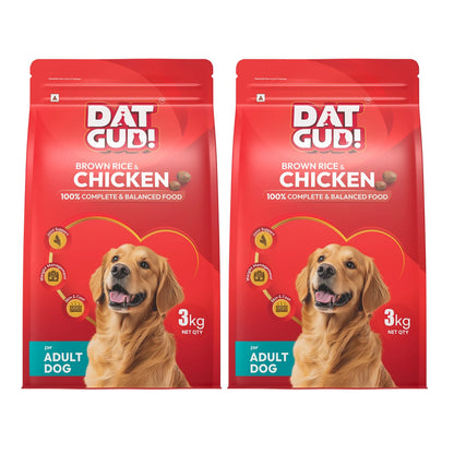 DatGud Brown Rice & Chicken, Adult Dry Dog Food