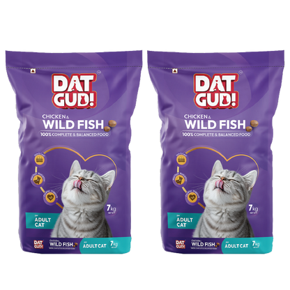 DatGud Chicken & Wild Fish, Adult Dry Cat Food
