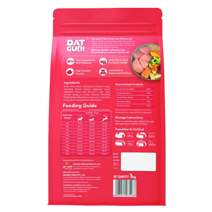 DatGud Dry Dog Food - Chicken and Brown Rice for Puppy