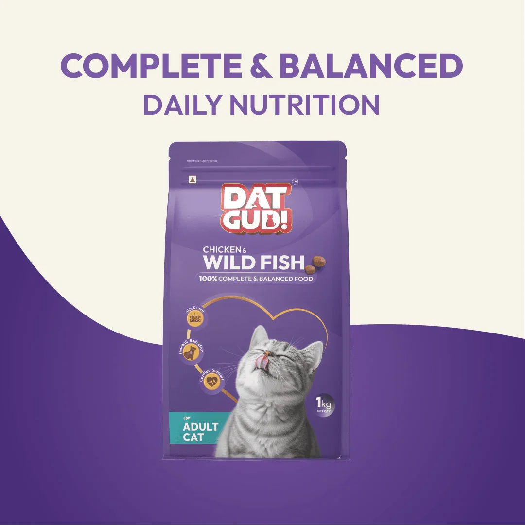 DatGud Chicken & Wild Fish, Adult Dry Cat Food - DatGud