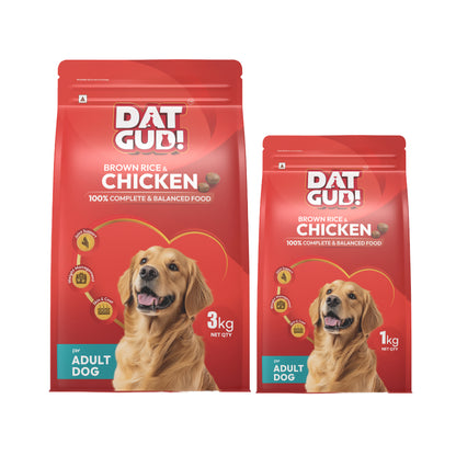 DatGud Brown Rice & Chicken, Adult Dry Dog Food