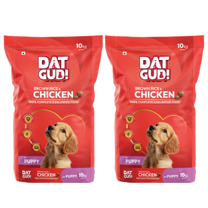 DatGud Brown Rice & Chicken, Dry Dog Food | Puppy