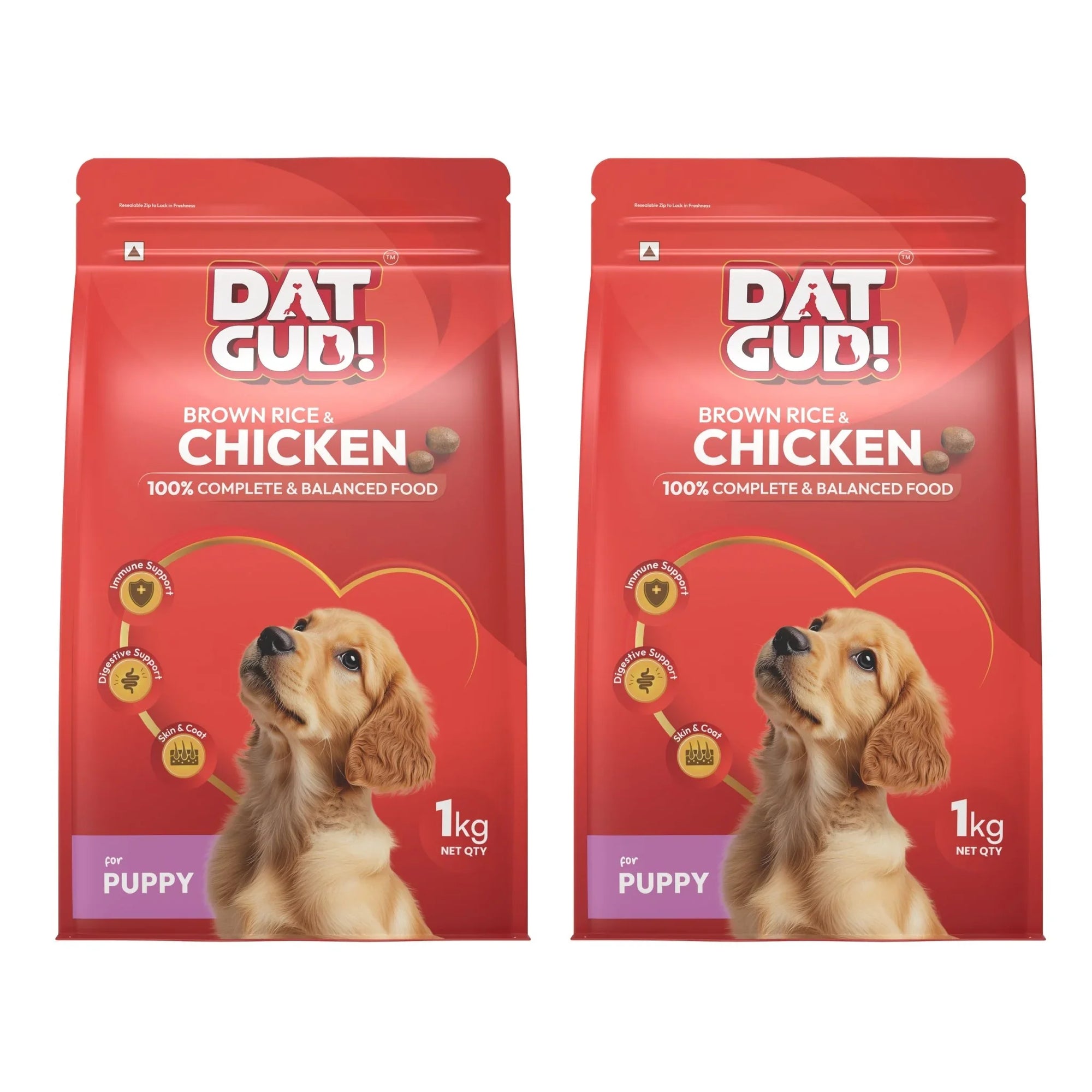 DatGud Brown Rice & Chicken, Dry Dog Food | Puppy - DatGud